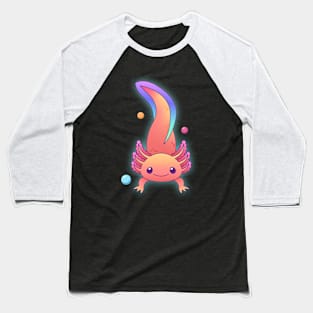 Colorful Happy Axolotl Design for Axolotl Lovers Baseball T-Shirt